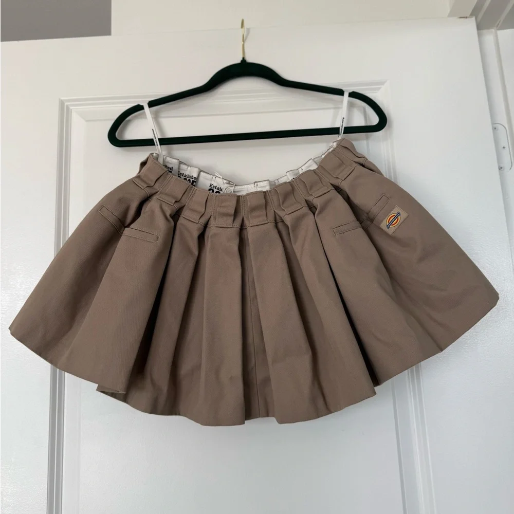 NWT ALEXANDER WANG Box-pleated Mini Skirt in Cotton-blend $595 2